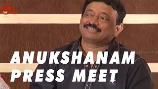 Anukshanam Movie Press Meet RGVVishnu Manchu Mohan Babu  Silly Monks [upl. by Rudd]