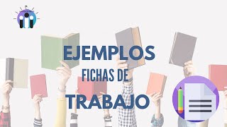 🔵 Ejemplos de FICHAS de TRABAJO para secundaria [upl. by Illek220]