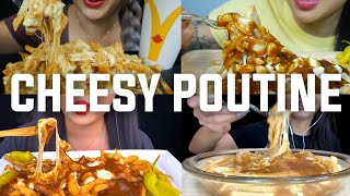 ASMR Cheesy Poutine MUKBANG COMPILATION [upl. by Rma]