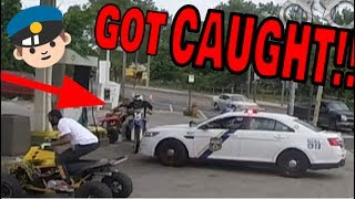 CAUGHT BY COPS GETTING GAS ON DIRT BIKE [upl. by Oyek801]