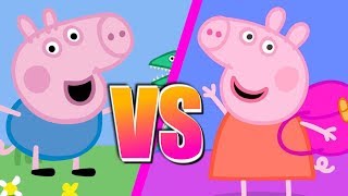 Peppa Pig vs Bebe George  BATALLAS DE REGGAETON [upl. by Oirrad604]