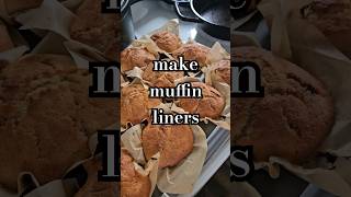 How to Make Muffin Liners with Parchment Paper [upl. by Inuat]