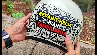 REPAINT HELM BIAR TAMPIL BEDA [upl. by Magnuson]