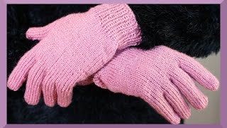 FINGERHANDSCHUHE STRICKEN ANLEITUNG [upl. by Assiran]