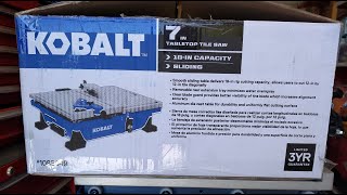 KOBALT 7in WET SAW Evaluation amp First Use [upl. by Brenza]