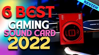 Best Sound Cards for PC Gaming of 2022  The 6 Best Sound Card Review [upl. by Atter364]