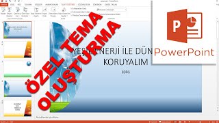 PowerPoint özel tema şablon oluşturma [upl. by Hijoung]