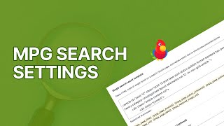 How to Configure The Multiple Pages Generator MPG Search Settings 2022 [upl. by Wurster]