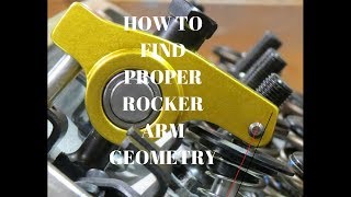 HOW TO FIND PROPER ROCKER ARM GEOMETRY [upl. by Albion310]