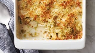 Cheesy Brussels Sprouts Casserole  Betty Crocker Recipe [upl. by Ahser]