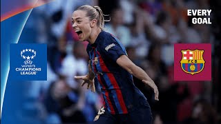 FORTY Goals In A Season 🤯  Every Barcelona Goal From The 202223 UEFA Womens Champions League [upl. by Pratte]