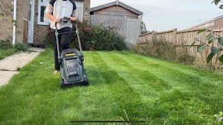 Let’s Try The HAYTER Hawk 36 A 60v Battery roller Lawnmower I REVIEW Real Test amp Features [upl. by Nauqes304]