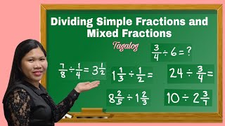 Dividing Simple Fractions and Mixed Fractions [upl. by Ydnor554]