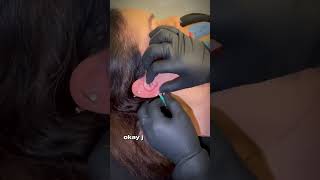 ⚠️ Quick AntiTragus piercing by undergroundbodypiercing piercing [upl. by Niuqram]