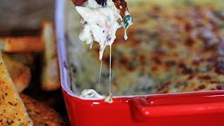 Crab Spinach Artichoke Dip  CarnalDish [upl. by Swane]