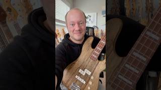 Black Limba body with Leopardwood on Walnut neck bassproject [upl. by Nazler]