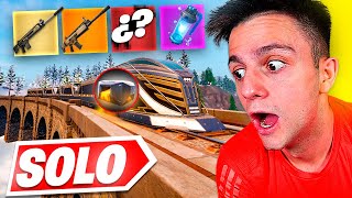 Fortnite pero SOLO USO LOOT DEL TREN PARA GANAR [upl. by Aklam998]