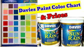 Davies Paint Color Chart and PricesHouse Paint IdeasPaint Color Combination [upl. by Allveta450]