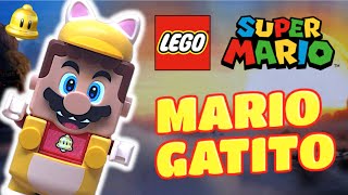 LEGO SUPER MARIO  MARIO FELINO Gatito  Pack Potenciador  Reseña Set 2020 [upl. by Arakat]