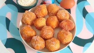 🍓 Buñuelos de viento ¡Fáciles y Rápidos 👉Sólo 3 ingredientes y 5 minutos👈 [upl. by Nahtaoj]