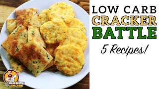 Low Carb CRACKER BATTLE  The BEST Keto Cracker Recipe [upl. by Derreg421]