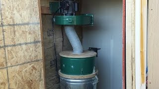 Installing My Harbor Freight Dust Collector Finally [upl. by Teena]