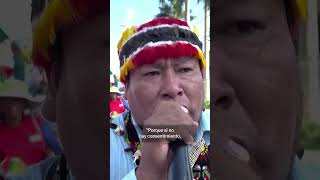 Pueblos indígenas del Amazonas se manifiestan frente a la Cumbre Amazónica en Belén [upl. by Introc]