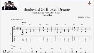 Boulevard Of Broken Dreams  Green Day  Trinity Rock amp Pop Guitar5 [upl. by Anatak]