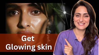 How to get glowing skin  products to use  Dermatologist suggests [upl. by Normak]