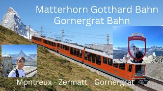 Zermatt Matterhorn Gotthard Bahn  world best science Swiss train ride  Matterhorn Bahn swissalps [upl. by Shadow]