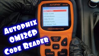 How To Use Autophix OM126P Code Reader  Check Engine Light [upl. by Edas160]