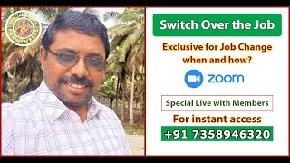 Switch Over the Job  Special Zoom Meeting for Members [upl. by Gamali]