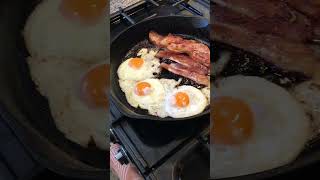 Home made dry cured bacon for breakfast food farmlife smokehouse [upl. by Arracat]