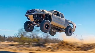 Launching an LS2 V8 Toyota Tacoma Into The Air [upl. by Eimrots]