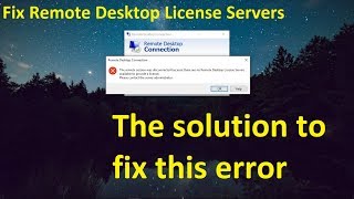 How to fix Remote Desktop Server License Expiration error Windows Server 20082012 and 2016 [upl. by Yesdnil]