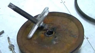 HowTo Remove A Seized Snowblower Auger Pulley  video [upl. by Jannery614]