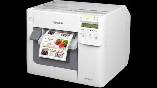 Epson ColorWorks C3500  Full colour label printer [upl. by Eenahc]