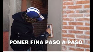 Como Enjarrar Una Pared Echar Fina Aplicar Fina Revoque Fino [upl. by Ilegna159]