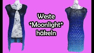 WESTE Moonlight HÄKELN  Bobbel DIY Häkelanleitung [upl. by Eniamej]