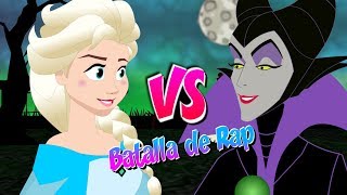 Elsa vs Malefica  BATALLAS DE RAP de Princesas en ESPAÑOL  ANIMADAS [upl. by Rebma346]