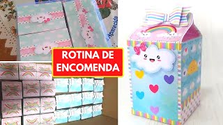 Rotina de Encomenda  Como faço minhas encomendas  Papelaria Personalizada [upl. by Enetsuj246]