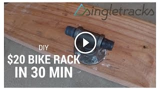 DIY How To Build a Fork Mount Bike Rack for 20 in 30 Minutes [upl. by Antin]