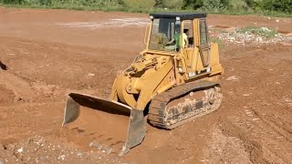 CAT 953B with New Motor Loading a Dump Truck [upl. by Werdnael164]