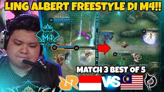 LING ALBERT NI BOSS FREESTYLE DI M4 TERCENGANG SEMUA PENONTON LIATNYA MATCH 3 BO 5 [upl. by Reddy]