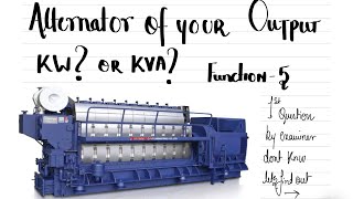 Alternator Output Always asked question Electrical oral MEO [upl. by Ahsemak]