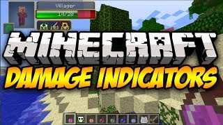 Minecraft Damage Indicators  Mod Showcase [upl. by Selestina]