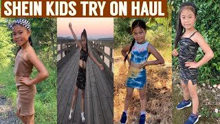 HUGE SHEIN KIDS TRY ON HAUL  SHEIN TRY ON HAUL  SHEIN KIDS SUMMER CLOTHES [upl. by Enyale122]