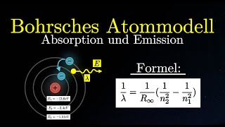 Bohrsches Atommodell  Absorption und Emission Wellenlänge berechnen RydbergKonstante Physik [upl. by Filemon]