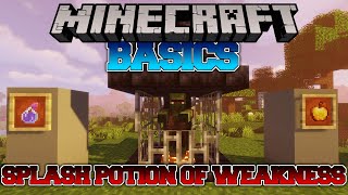 Minecraft Basics How To Make A Splash Potion of Weakness [upl. by Soble]