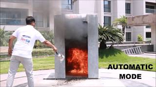 Demo At Lunkad Realty Pune  Fire RID SelfActivated Fire Extinguisher [upl. by Ahseik441]